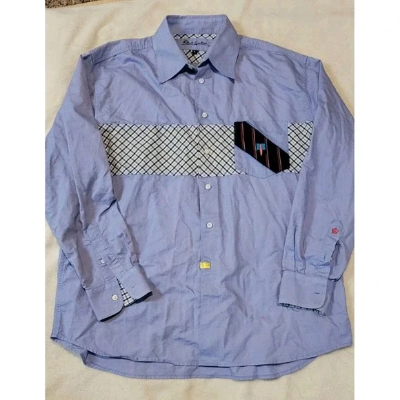 ROBERT GRAHAM FLIP CUFF MENS COTTON BUTTON DOWN SIZE XL - Picture 1 of 10